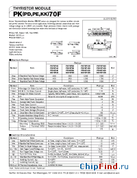 Datasheet PK70F160 manufacturer SanRex